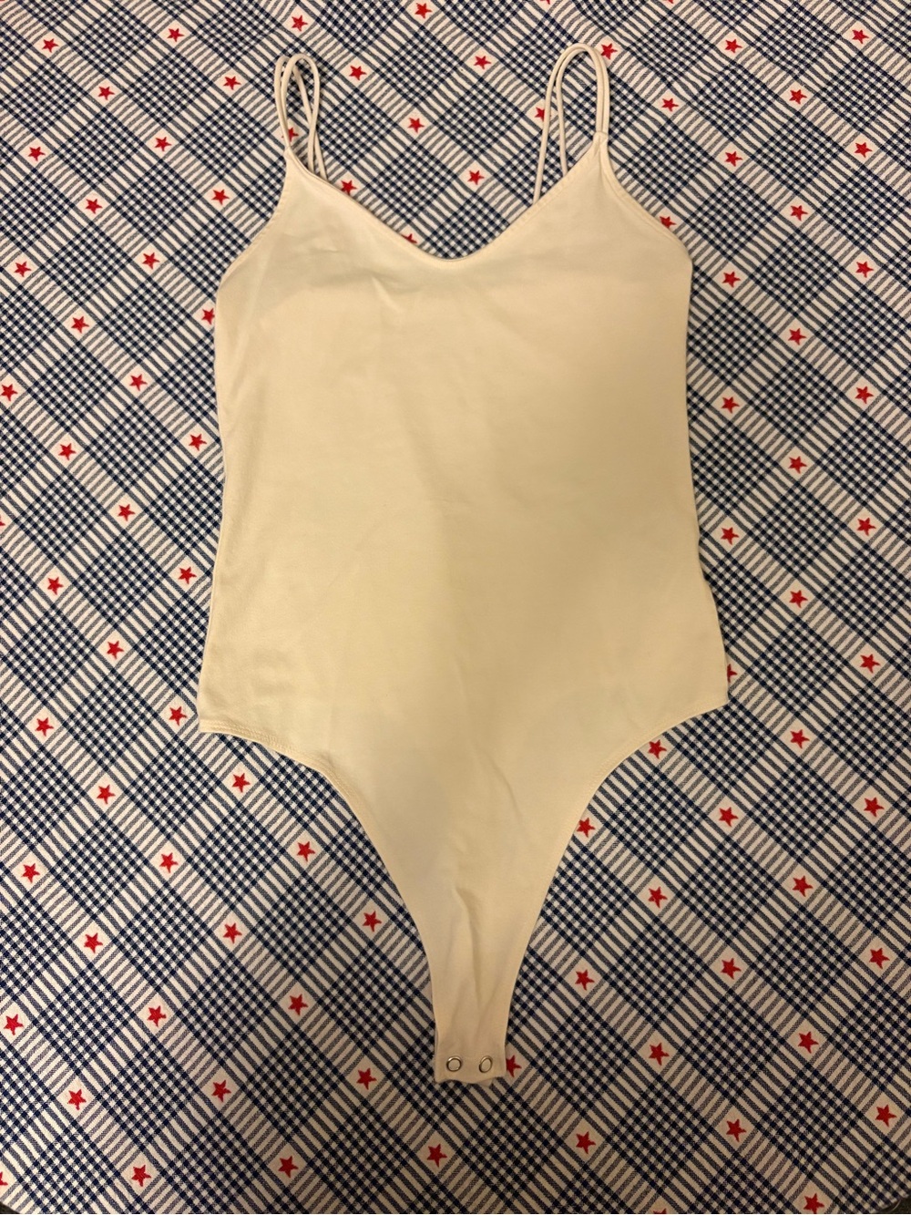 American Eagle Outfitters Cream Sleeveless Bodysuit